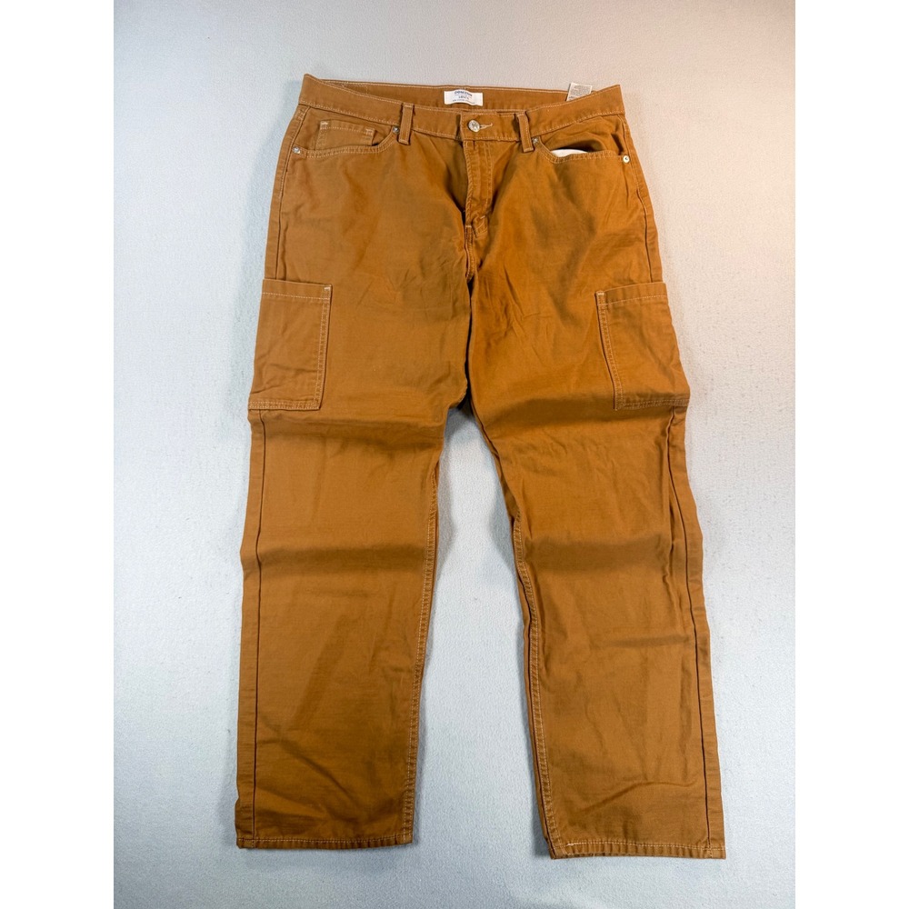 VTG Denizen from Levis 90s Loose Straight Cargo Pants Brown Mens 34x30 Utility